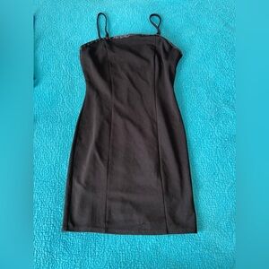 Iris Black Sleeveless Bodycon Mini Dress